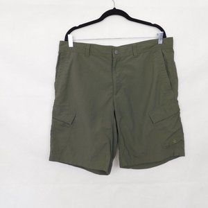 North Face Green Cargo Shorts 36